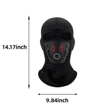 Winter Rider Warm Anti-Haze Balaclava Full Face Mask for Motorcycle Riding Cycling Ski Hood Cap Windproof Soft Outdoor Warm Bike Headwear